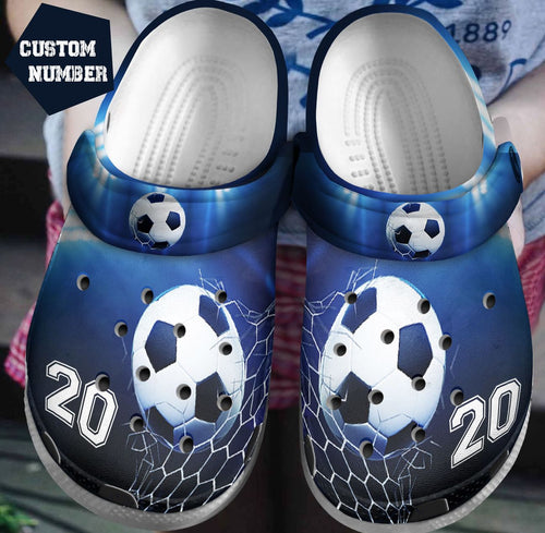 Clog Soccer Personalize Clog, Custom Name, Text, Fashion Style For Women, Men, Kid, Print 3D Soccer Is The Best - Love Mine Gifts
