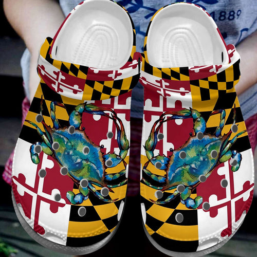 Clog Maryland Personalize Clog, Custom Name, Text, Fashion Style For Women, Men, Kid, Print 3D Citizen Pride 2.0 - Love Mine Gifts