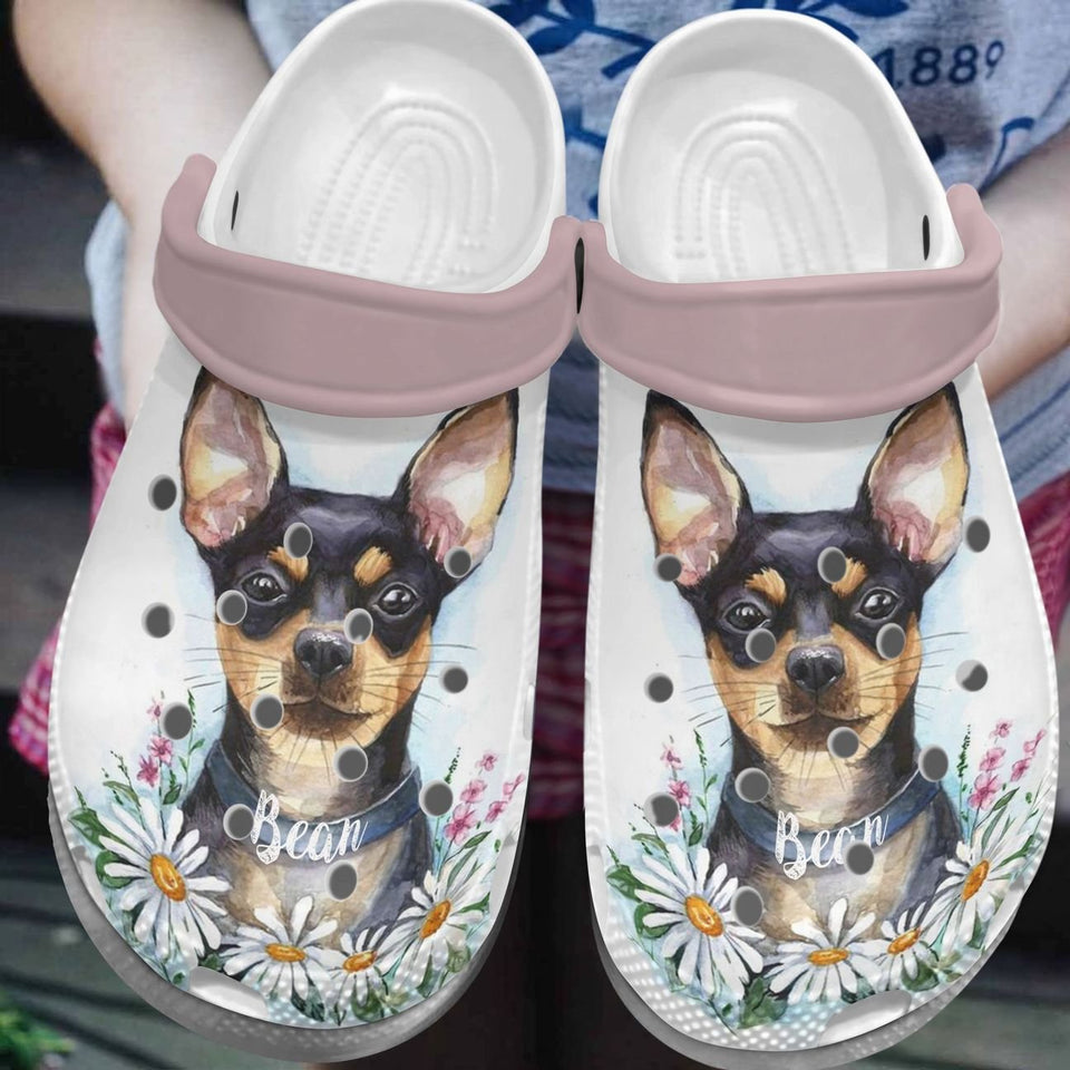 Clog Chihuahua Personalized Personalize Clog, Custom Name, Text, Fashion Style For Women, Men, Kid, Print 3D Baby Chihuahua - Love Mine Gifts