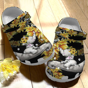 Clog Elephant Personalize Clog, Custom Name, Text, Fashion Style For Women, Men, Kid, Print 3D Love Mom - Love Mine Gifts