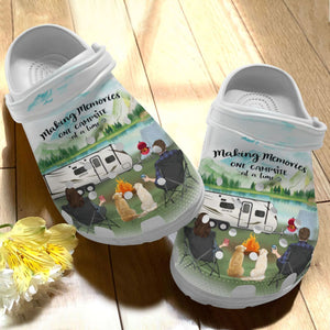Clog Camping Personalize Clog, Custom Name, Text, Fashion Style For Women, Men, Kid, Print 3D Making Memories - Love Mine Gifts