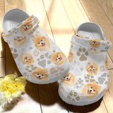 Dog Personalize Clog, Custom Name, Text, Fashion Style For Women, Men, Kid, Print 3D Chow V1