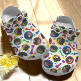 Clog Staffordshire Terrier Personalize Clog, Custom Name, Text, Fashion Style For Women, Men, Kid, Print 3D Whitesole Staffordshire Terrier Pattern - Love Mine Gifts