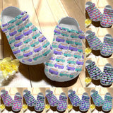 Clog Camping Personalize Clog, Custom Name, Text, Fashion Style For Women, Men, Kid, Print 3D Whitesole Camping Pattern 4 - Love Mine Gifts