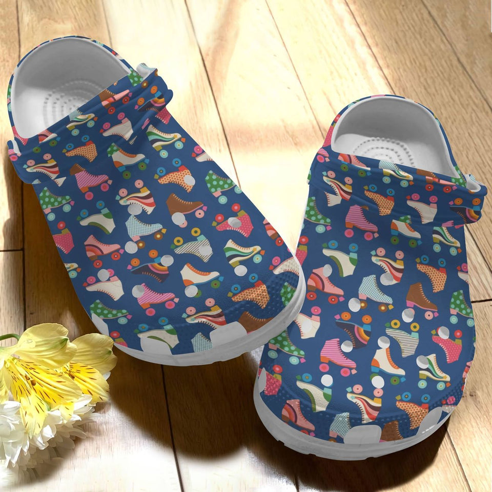 Roller Derby Personalize Clog, Custom Name, Text, Fashion Style For Women, Men, Kid, Print 3D Cute