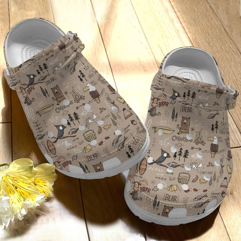 Colorado State Personalize Clog, Custom Name, Text, Fashion Style For Women, Men, Kid, Print 3D Whitesole Love
