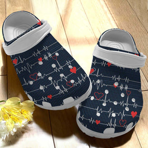 Clog Cardiology Personalized Clog, Custom Name, Text Cardiology Fabric, Fashion Style For Women, Men, Kid, Print 3D - Love Mine Gifts
