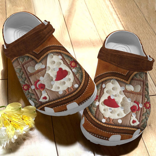 Clog Chicken Personalized Clog, Custom Name, Text Mother Hen, Fashion Style For Women, Men, Kid, Print 3D - Love Mine Gifts