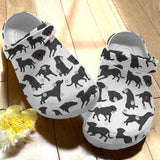 Clog Dog Personalize Clog, Custom Name, Text, Fashion Style For Women, Men, Kid, Print 3D Labrador V6 - Love Mine Gifts