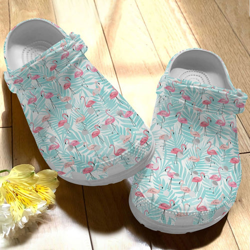 Clog Flamingo Personalize Clog, Custom Name, Text, Fashion Style For Women, Men, Kid, Print 3D Refreshing - Love Mine Gifts