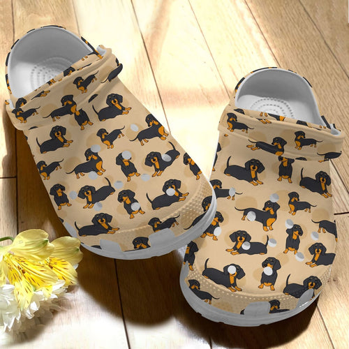 Clog Dachshund Personalize Clog, Custom Name, Text, Fashion Style For Women, Men, Kid, Print 3D Pattern Personalize Clog, Custom Name, Text, Fashion Style For Women, Men, Kid, Print 3D - Love Mine Gifts
