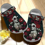 Clog Skull Personalize Clog, Custom Name, Text, Fashion Style For Women, Men, Kid, Print 3D Charming Skull - Love Mine Gifts