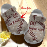 Clog Softball Personalized Personalize Clog, Custom Name, Text, Fashion Style For Women, Men, Kid, Print 3D On The Ground - Love Mine Gifts