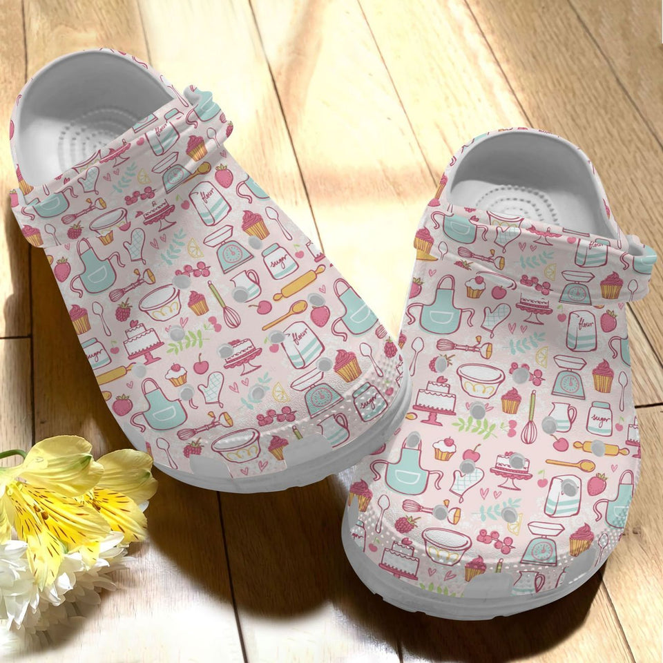 Baking Personalize Clog, Custom Name, Text, Fashion Style For Women, Men, Kid, Print 3D Baking Lover