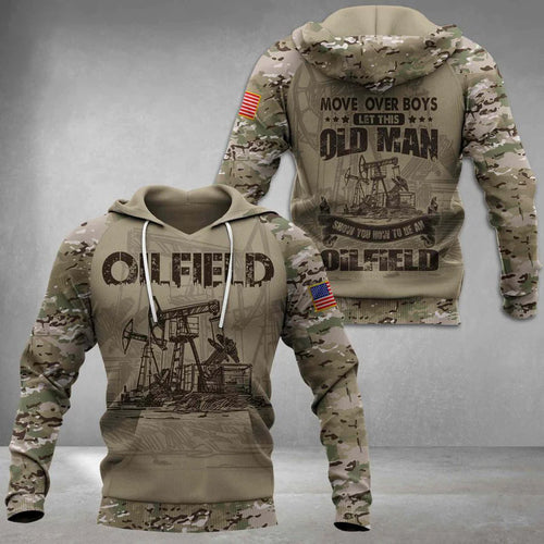 Apparel Oilfield Man Printed Unisex Shirts 3D All Over Printed Custom Text Name - Love Mine Gifts