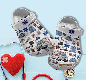 Emergency Driver Car Ems Item Shoes Gift Aunt Mother Day 2022- Ems Worker Shoes Gift Birthday Girl Personalized Clogs