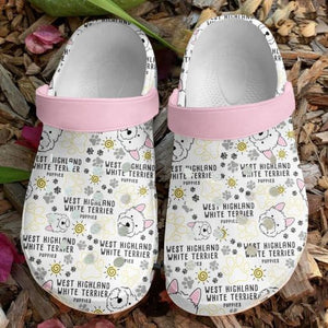 Westie Puppies Sku 2720 Custom Sneakers Name Shoes Personalized Clogs