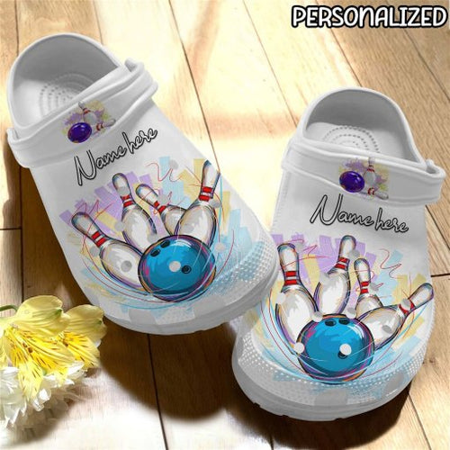 Bowling Name Shoes Personalized Clogs