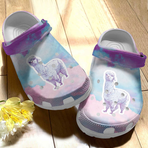 The Baby Alpaca Shoes Pink Llamas Gift For Birthday Christmas Personalized Clogs