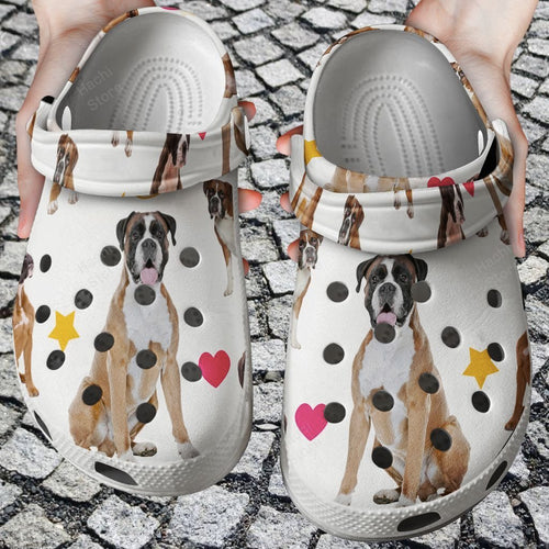 Dog - Boxer Love Personalized Clogs