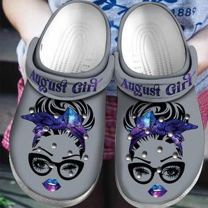 August Girl For Men And Womens Gift For Fan Classic Water Rubber Comfy Footwear Personalized Clogs