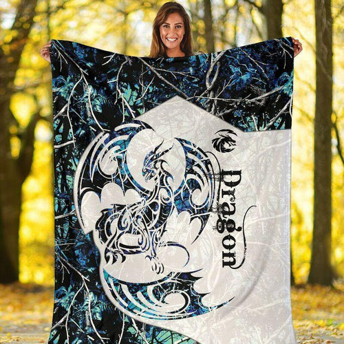 Dragon Fleece Blanket | Adult 60x80 inch | Youth 45x60 inch | Colorful | BK2022