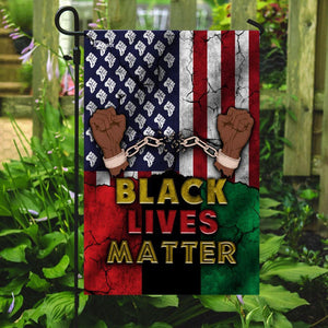 Protest Flag Black Lives Matter African American Flag | Garden Flag | Double Sided House Flag