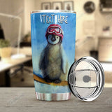 Personalized Skiing Penguin Skiing Kl0210129Cl Tumbler