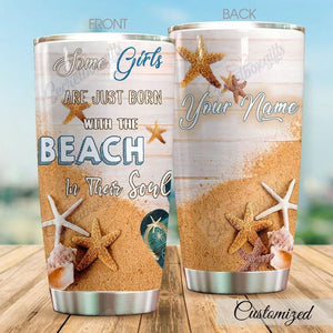 Tumbler Personalized Starfish Kc0310E42Cl Stainless Steel Tumbler Customize Name, Text, Number - Love Mine Gifts