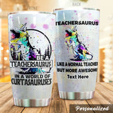 Personalized Teacher Be A Teachersaurus Nc0710090Cl Tumbler