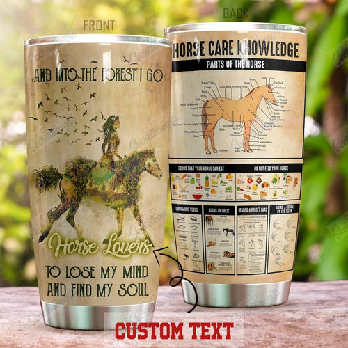 Tumbler Personalized Horse Wild Nc0810581Cl Stainless Steel Tumbler Travel Customize Name, Text, Number, Image - Love Mine Gifts