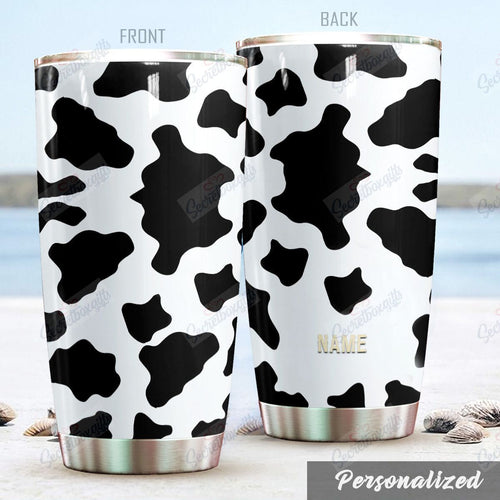 Tumbler Personalized Cow Just Cow Nc1010313Cl Stainless Steel Tumbler Travel Customize Name, Text, Number, Image - Love Mine Gifts