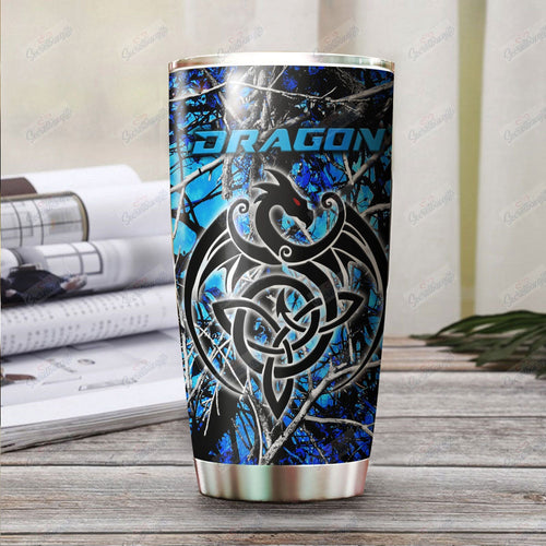 Tumbler Personalized Love Dragon Vt1010339Cl Stainless Steel Tumbler Travel Customize Name, Text, Number, Image - Love Mine Gifts