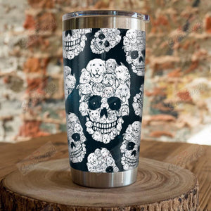 Personalized Dog Skull Th1610710Cl Tumbler