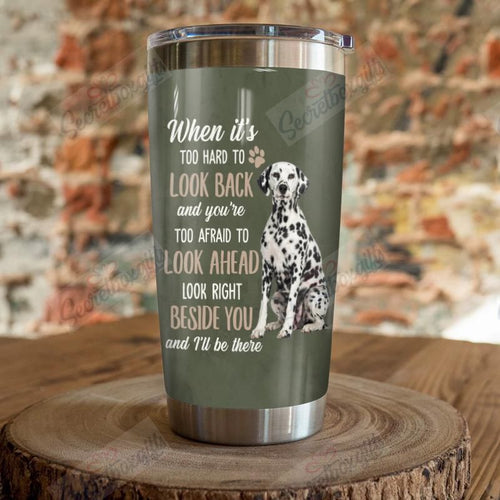 Tumbler Personalized Dalmatian Dog Th1610697Cl Stainless Steel Tumbler Customize Name, Text, Number - Love Mine Gifts