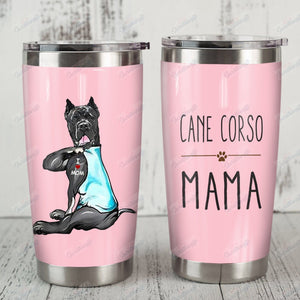 Tumbler Personalized Cane Corso Dog Th1610396Cl Stainless Steel Tumbler Customize Name, Text, Number - Love Mine Gifts