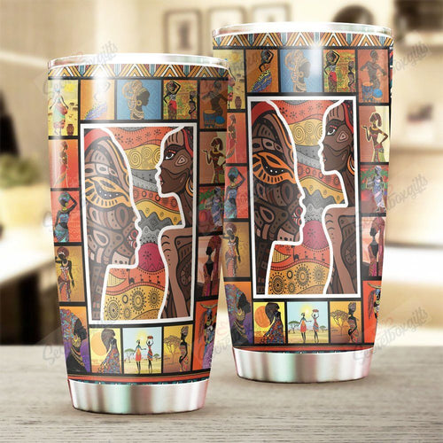 Tumbler Personalized African Art Vt1610328Cl Stainless Steel Tumbler Travel Customize Name, Text, Number, Image - Love Mine Gifts