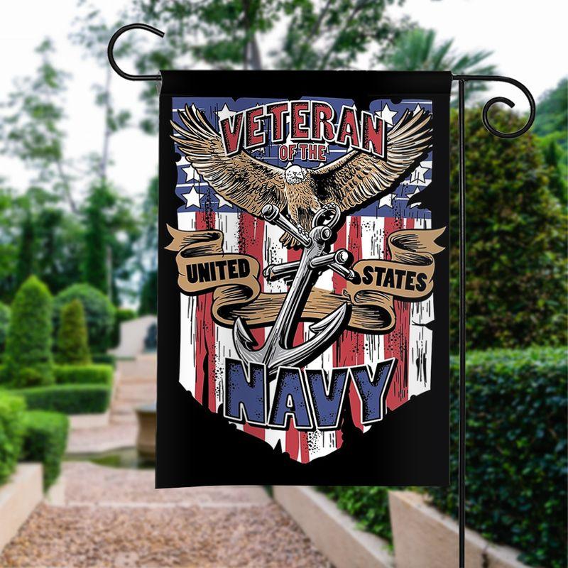 Veteran of the Navy | Army Veteran American | Garden Flag | House Flag | Outdoor Decor