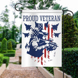 Proud Veteran Flag | Army Veteran American | Garden Flag | House Flag | Outdoor Decor