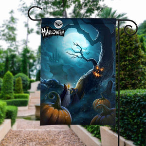 Halloween Wood devil Flag | Halloween Yard Decor | Garden Flag | House Flag | Outdoor Decor