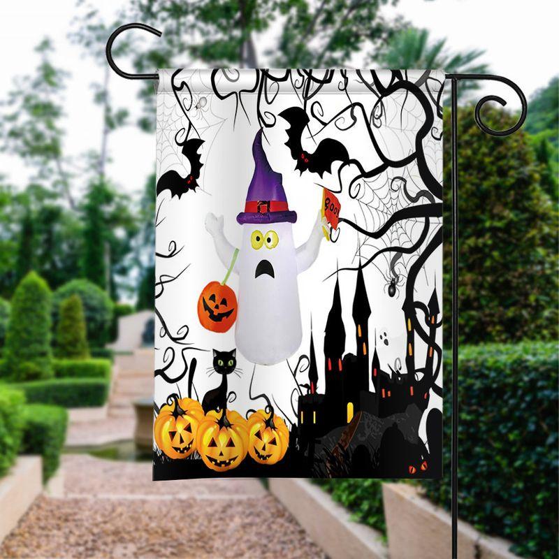 Halloween Witch Boo Pumpkin | Halloween Yard Decor | Garden Flag | House Flag | Outdoor Decor