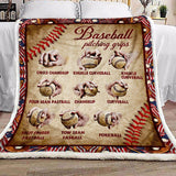 Fleece Blanket Baseball Pitching Grips Fleece Blanket Print 3D, Unisex, Kid, Adult - Love Mine Gifts
