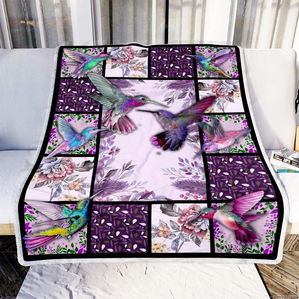Fleece Blanket Hummingbird Lover 3 Fleece Blanket Print 3D, Unisex, Kid, Adult - Love Mine Gifts