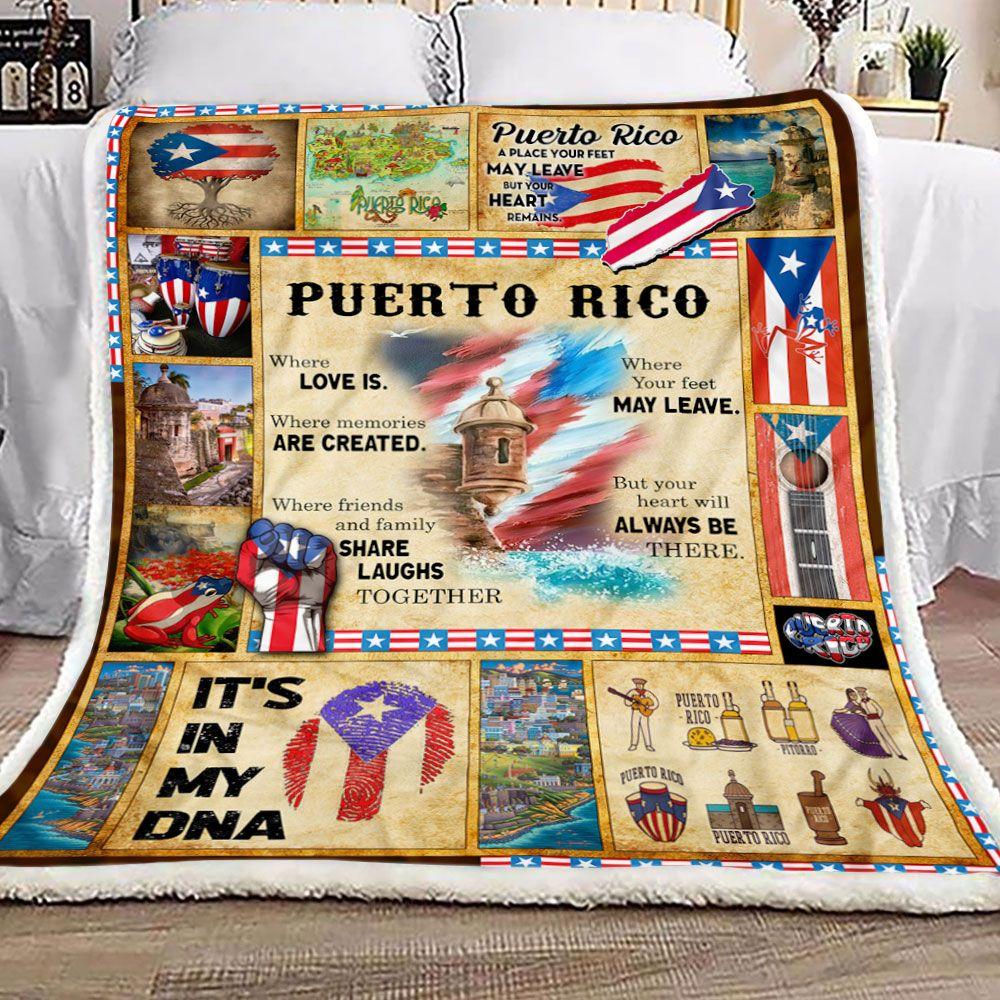 Puerto Rico Fleece Blanket