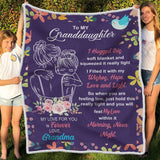 To My Granddaughter Fleece Blanket | Gift for Granddaughter