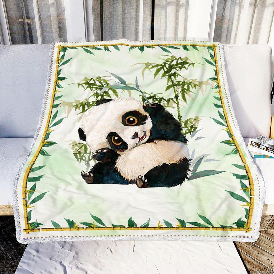 Fleece Blanket Panda Lover Personalized Custom Name Date Fleece Blanket Print 3D, Unisex, Kid, Adult - Love Mine Gifts