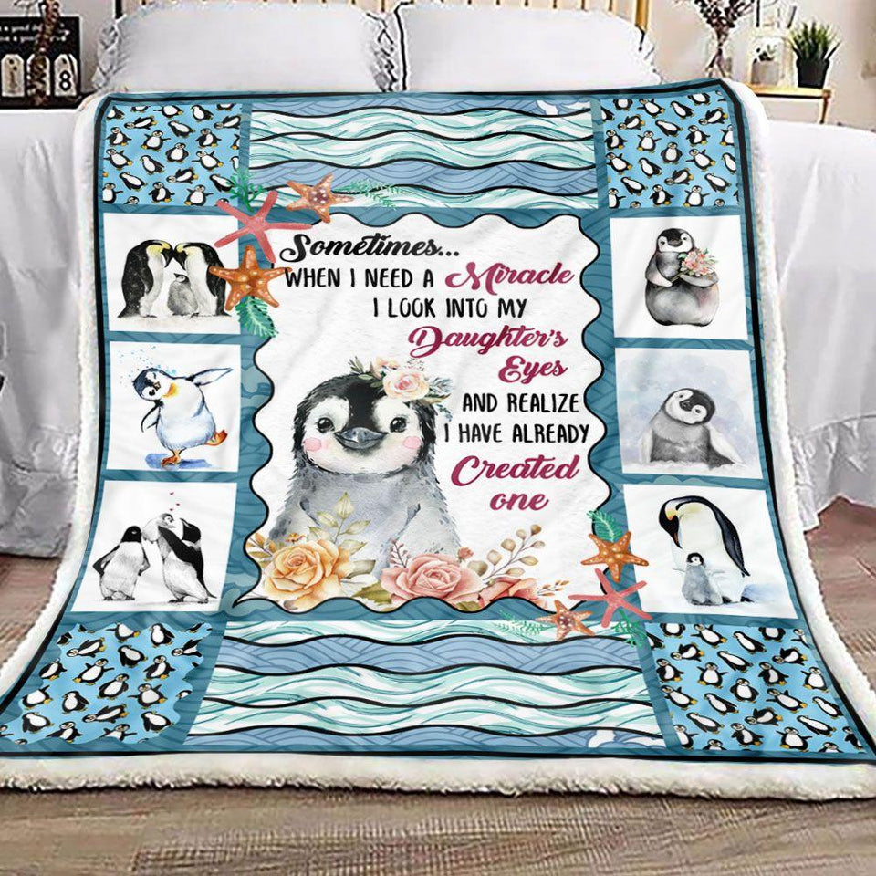 Fleece Blanket Penguin Lover 2 Fleece Blanket Print 3D, Unisex, Kid, Adult - Love Mine Gifts