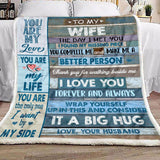 To My Wife You Are The Only One Fleece Blanket | Gift for Wife