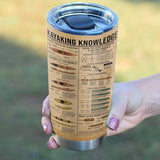 Tumbler Personalized Dangerous Kayak Knowledge Stainless Steel Tumbler - Love Mine Gifts