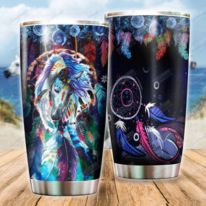 Tumbler Personalized Dreamcatcher Horse Th2310032Cl Stainless Steel Tumbler Travel Customize Name, Text, Number, Image - Love Mine Gifts